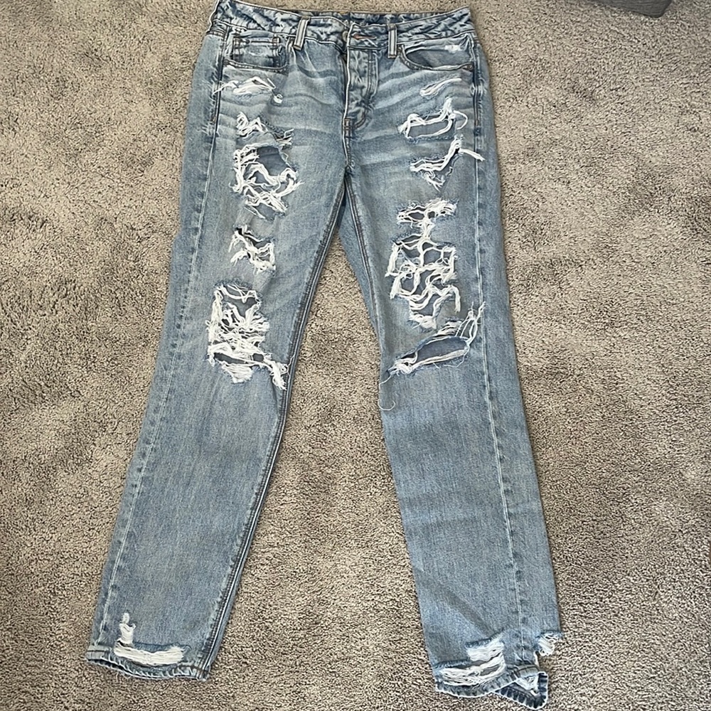 Light wash jeans